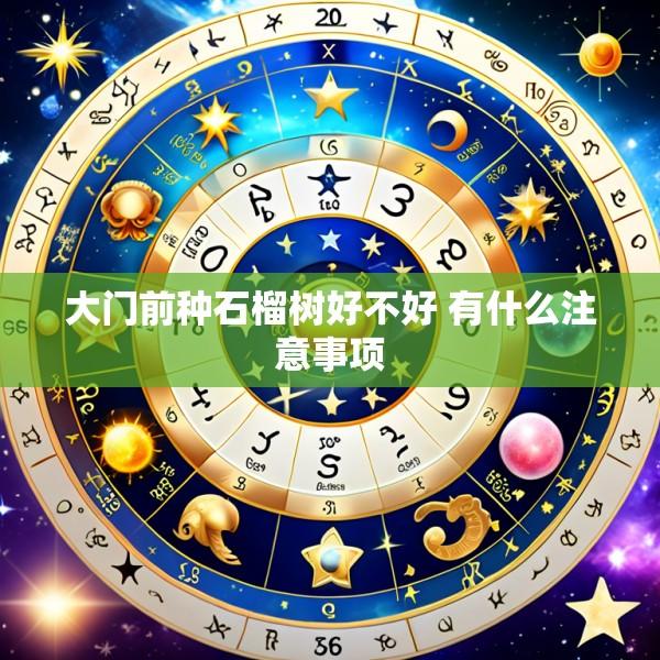 大门前种石榴树好不好 有什么注意事项