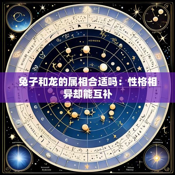 兔子和龙的属相合适吗：性格相异却能互补