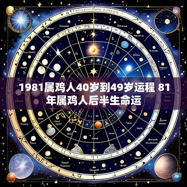 1981属鸡人40岁到49岁运程 81年属鸡人后半生命运