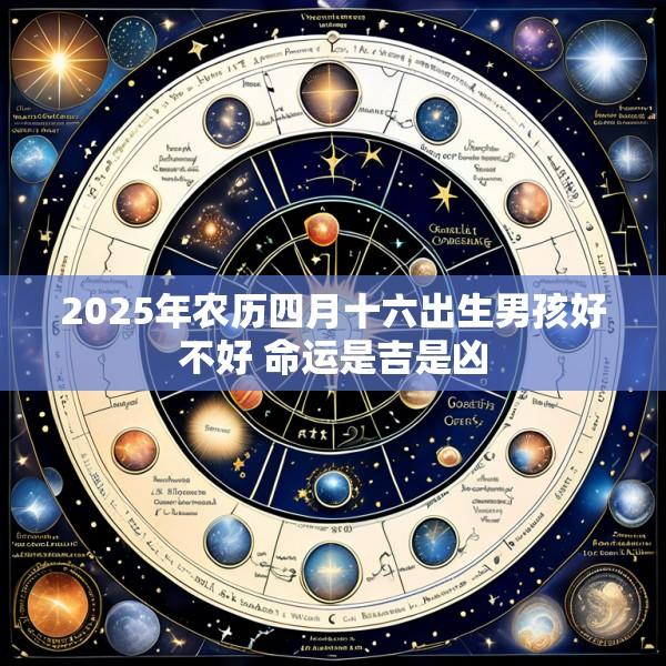2025年农历四月十六出生男孩好不好 命运是吉是凶
