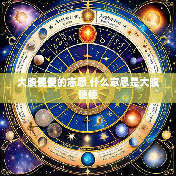大腹便便的意思 什么意思是大腹便便