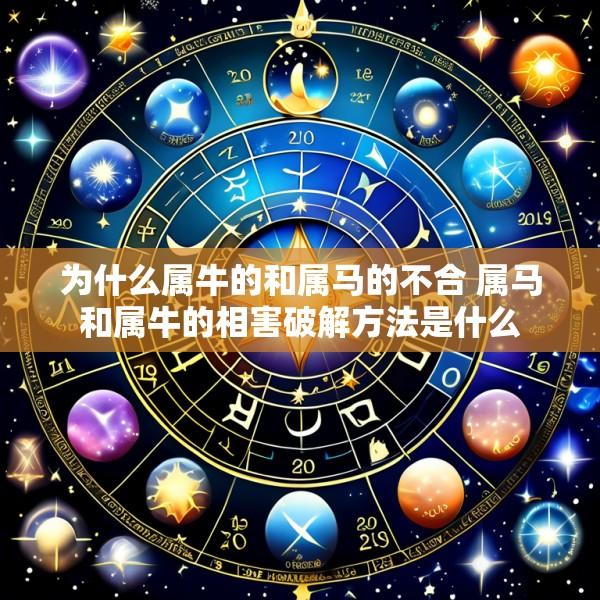 为什么属牛的和属马的不合 属马和属牛的相害破解方法是什么