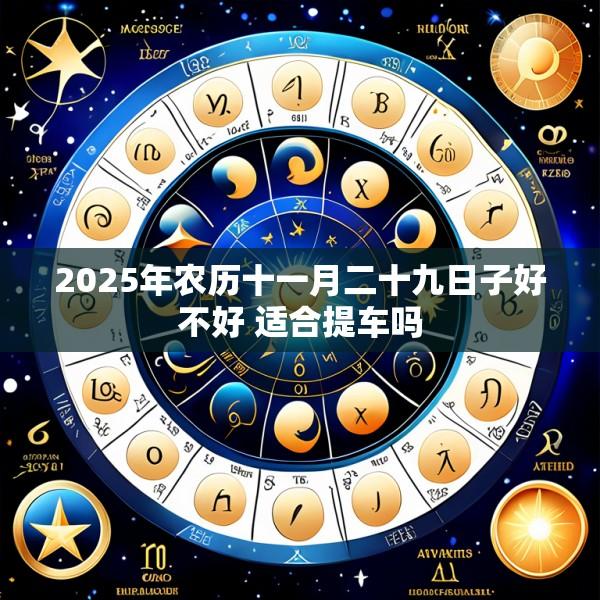 2025年农历十一月二十九日子好不好 适合提车吗
