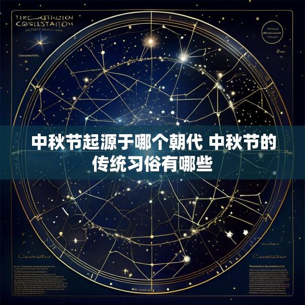 中秋节起源于哪个朝代 中秋节的传统习俗有哪些
