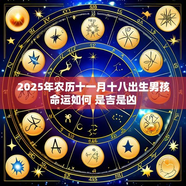 2025年农历十一月十八出生男孩命运如何 是吉是凶