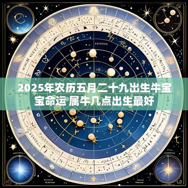2025年农历五月二十九出生牛宝宝命运 属牛几点出生最好