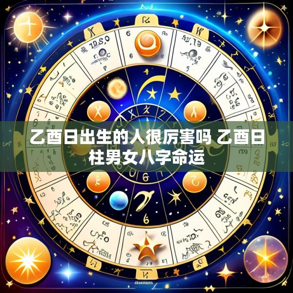 乙酉日出生的人很厉害吗 乙酉日柱男女八字命运