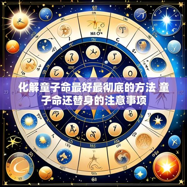 化解童子命最好最彻底的方法 童子命还替身的注意事项