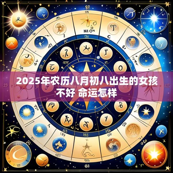 2025年农历八月初八出生的女孩不好 命运怎样