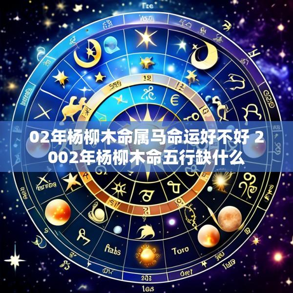 02年杨柳木命属马命运好不好 2002年杨柳木命五行缺什么