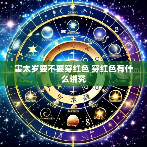害太岁要不要穿红色 穿红色有什么讲究