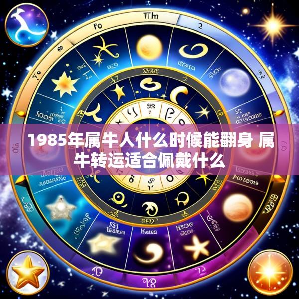 1985年属牛人什么时候能翻身 属牛转运适合佩戴什么