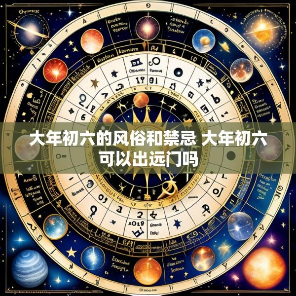 大年初六的风俗和禁忌 大年初六可以出远门吗