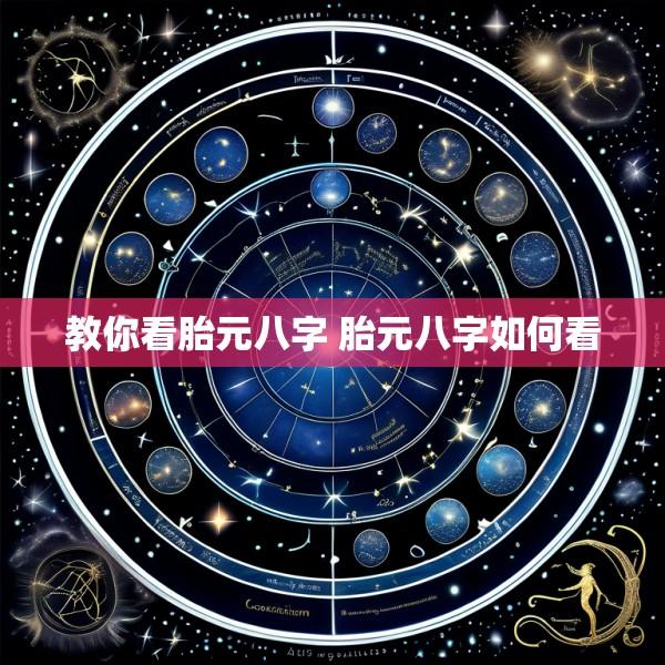 教你看胎元八字 胎元八字如何看