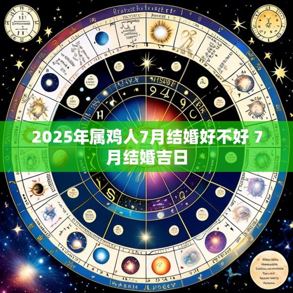 2025年属鸡人7月结婚好不好 7月结婚吉日