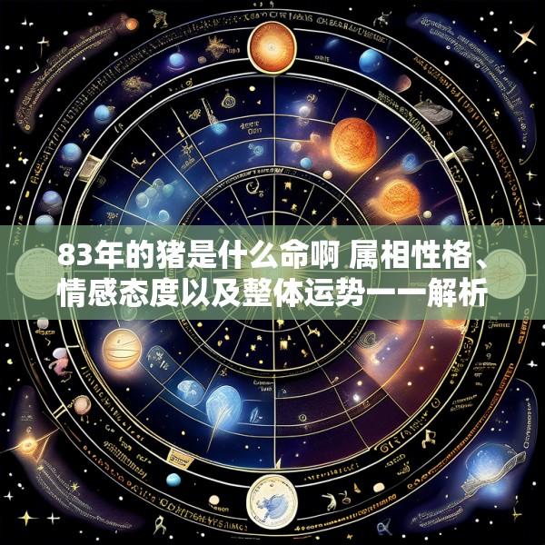 83年的猪是什么命啊 属相性格、情感态度以及整体运势一一解析