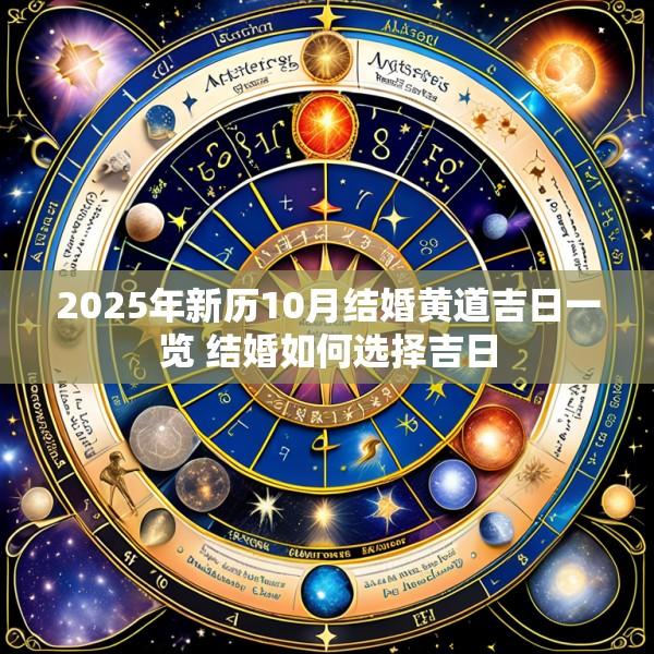 2025年新历10月结婚黄道吉日一览 结婚如何选择吉日