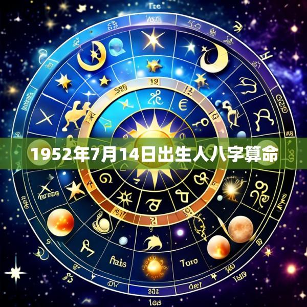 1952年7月14日出生人八字算命