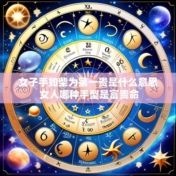 女子手如柴为第一贵是什么意思 女人哪种手型是富贵命