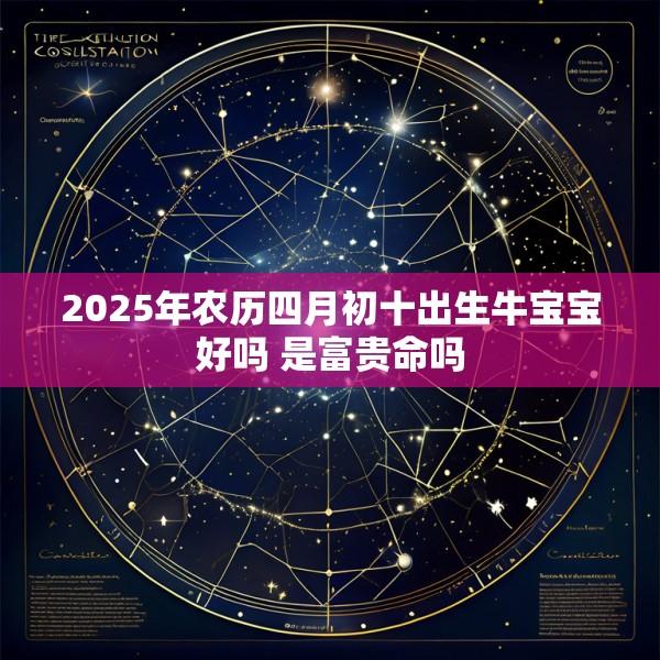 2025年农历四月初十出生牛宝宝好吗 是富贵命吗