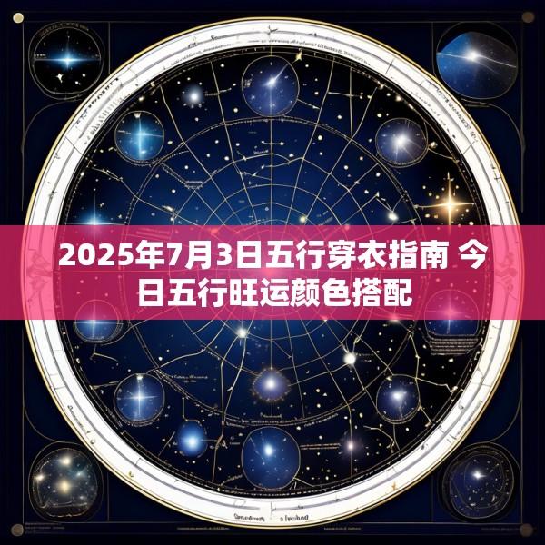 2025年7月3日五行穿衣指南 今日五行旺运颜色搭配