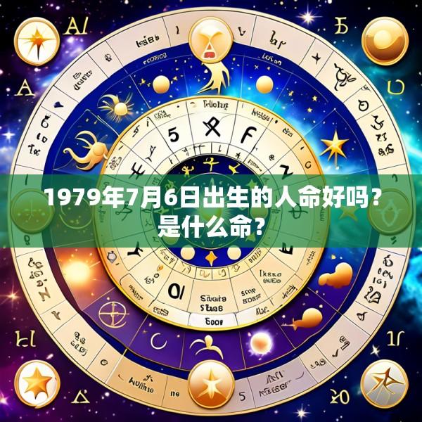 1979年7月6日出生的人命好吗？是什么命？