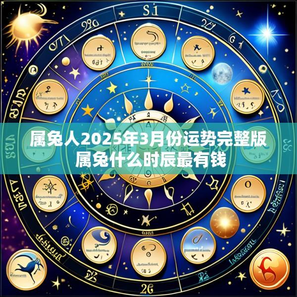 属兔人2025年3月份运势完整版 属兔什么时辰最有钱