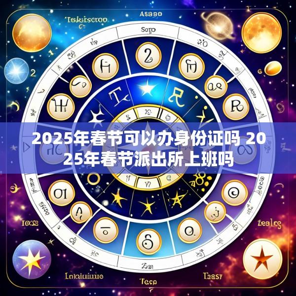 2025年春节可以办身份证吗 2025年春节派出所上班吗