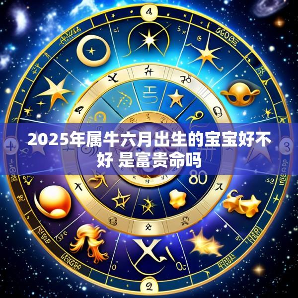 2025年属牛六月出生的宝宝好不好 是富贵命吗