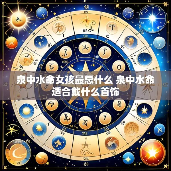 泉中水命女孩最忌什么 泉中水命适合戴什么首饰