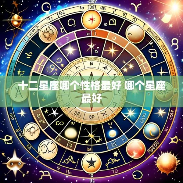 十二星座哪个性格最好 哪个星座最好