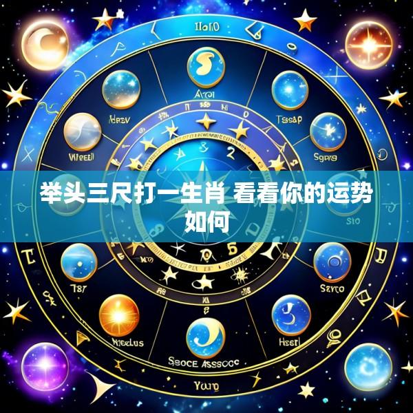 举头三尺打一生肖 看看你的运势如何