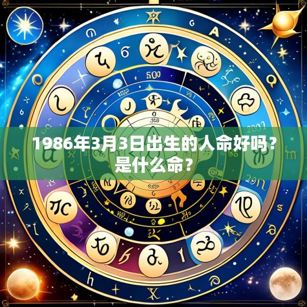 1986年3月3日出生的人命好吗？是什么命？