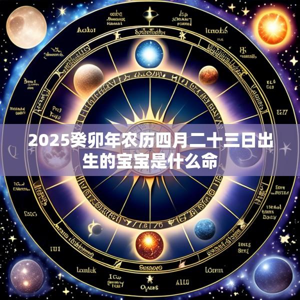 2025癸卯年农历四月二十三日出生的宝宝是什么命