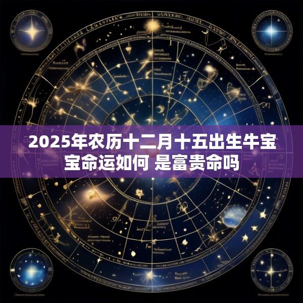 2025年农历十二月十五出生牛宝宝命运如何 是富贵命吗
