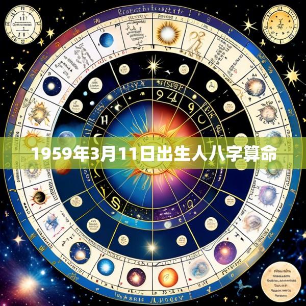 1959年3月11日出生人八字算命