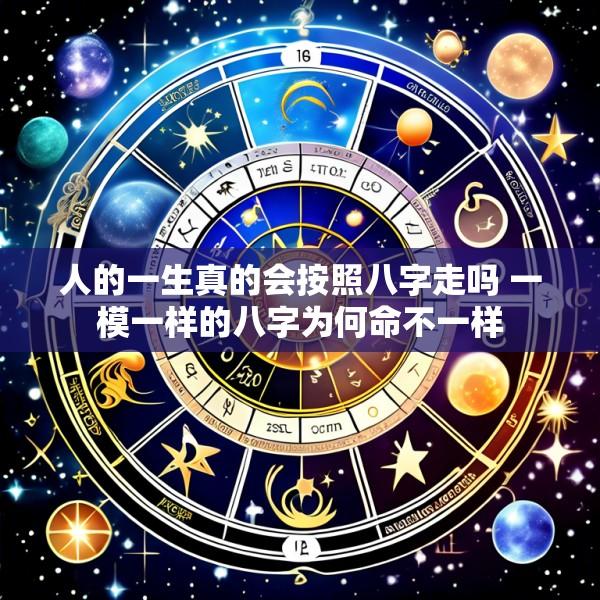 人的一生真的会按照八字走吗 一模一样的八字为何命不一样