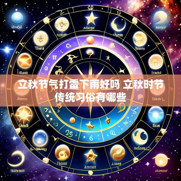 立秋节气打雷下雨好吗 立秋时节传统习俗有哪些