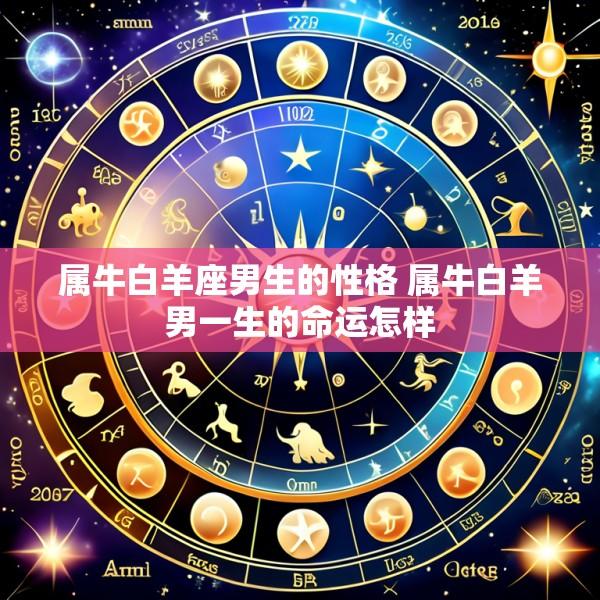 属牛白羊座男生的性格 属牛白羊男一生的命运怎样