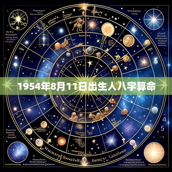 1954年8月11日出生人八字算命