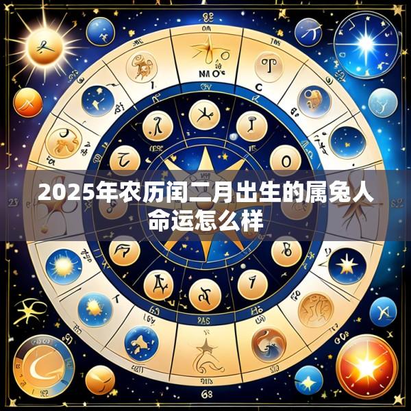 2025年农历闰二月出生的属兔人命运怎么样