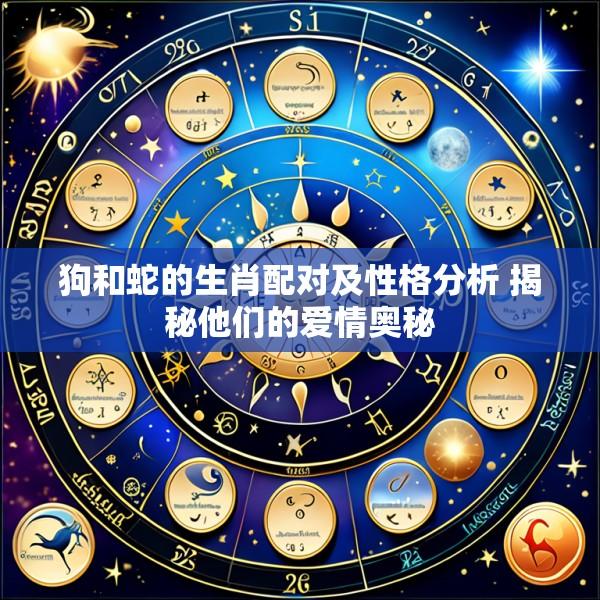 狗和蛇的生肖配对及性格分析 揭秘他们的爱情奥秘