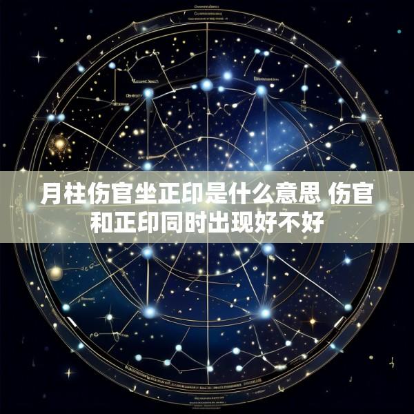 月柱伤官坐正印是什么意思 伤官和正印同时出现好不好