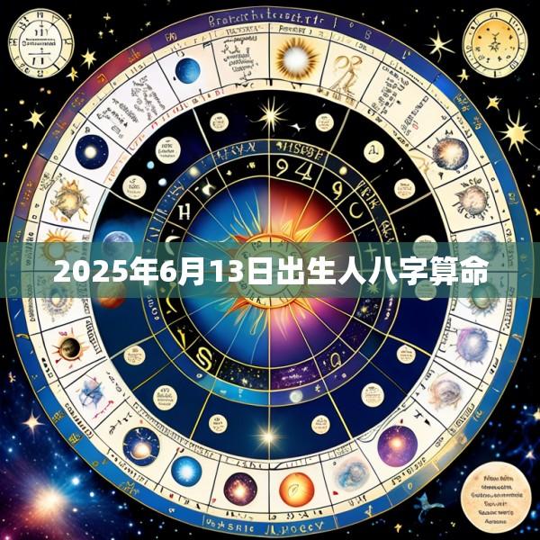 2025年6月13日出生人八字算命