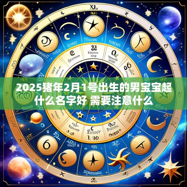 2025猪年2月1号出生的男宝宝起什么名字好 需要注意什么