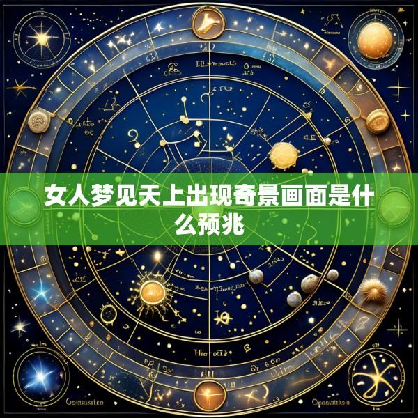 女人梦见天上出现奇景画面是什么预兆