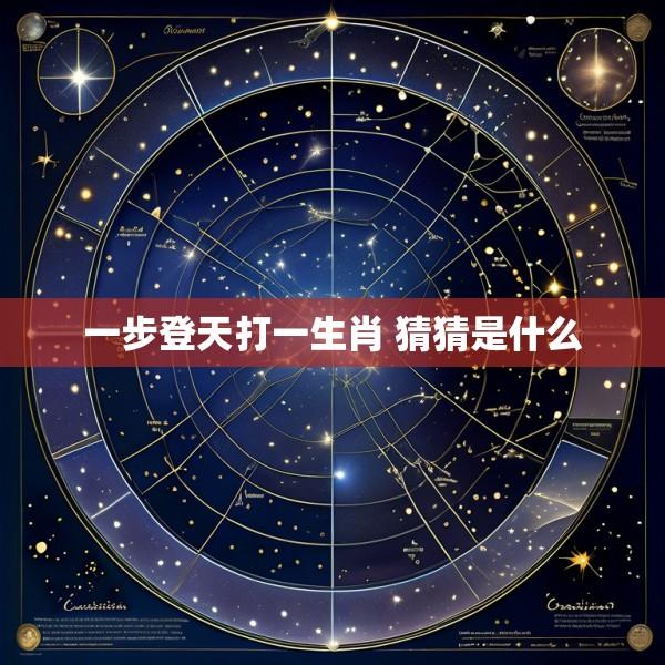 一步登天打一生肖 猜猜是什么