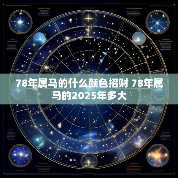78年属马的什么颜色招财 78年属马的2025年多大