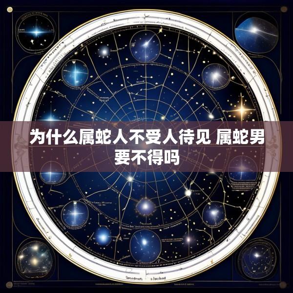为什么属蛇人不受人待见 属蛇男要不得吗