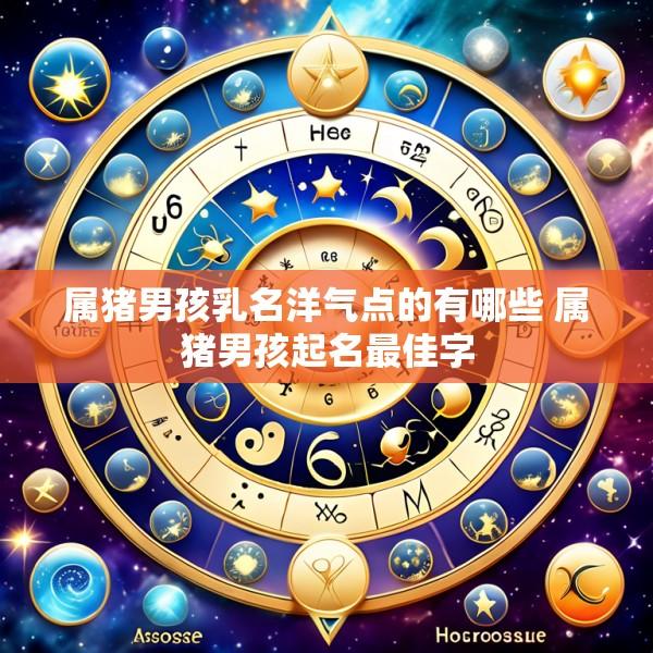 属猪男孩乳名洋气点的有哪些 属猪男孩起名最佳字